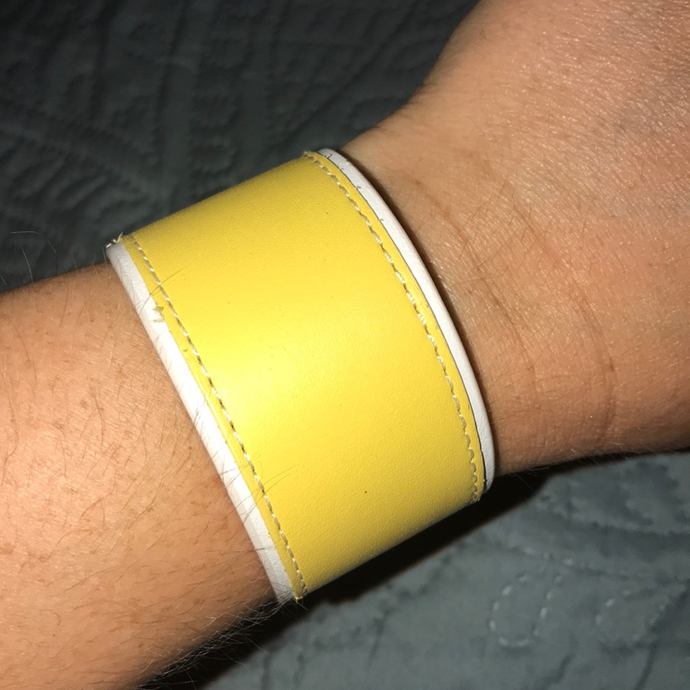 Yellow Coach bracelet